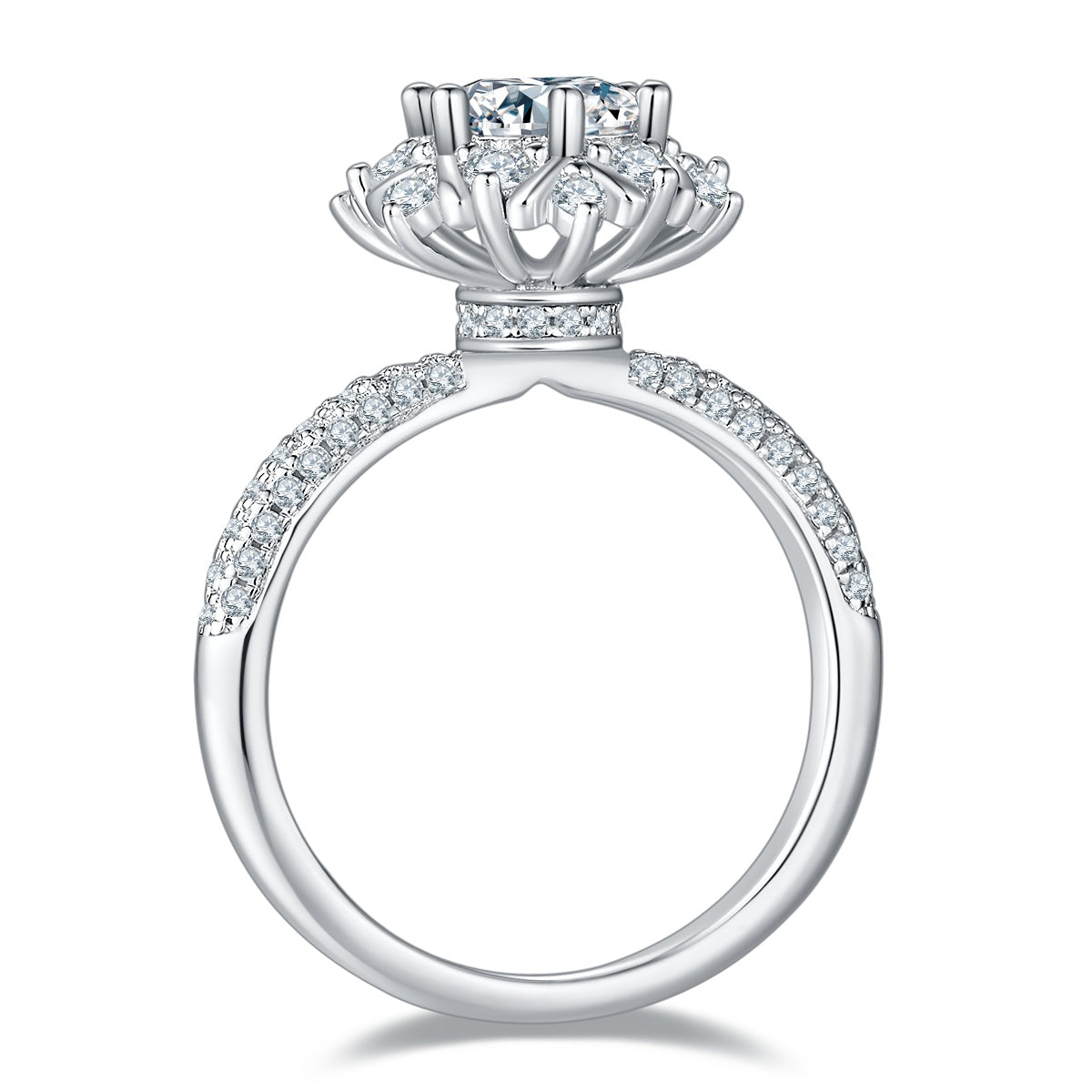 1-Carat Moissanite Luxury Ring | Platinum Plated S925 Silver 💍