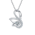 Luxury Moissanite & Platinum Plated S925 Pendant 🦢💎