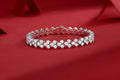 Fashionable Light Luxury Moissanite Bracelet | Platinum Plated S925 Silver
💎