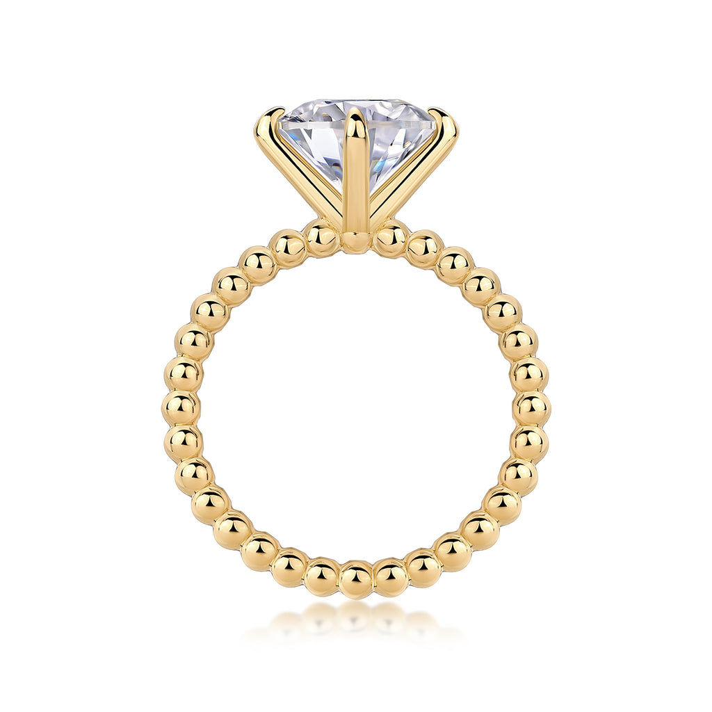 Forget-Me-Not" Luxury 3-Carat Moissanite Wedding Ring | Gold Plated S925 Silver
