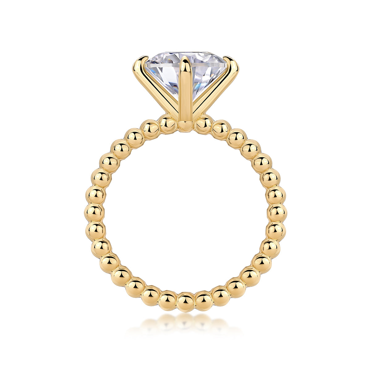 Forget-Me-Not" Luxury 3-Carat Moissanite Wedding Ring | Gold Plated S925 Silver