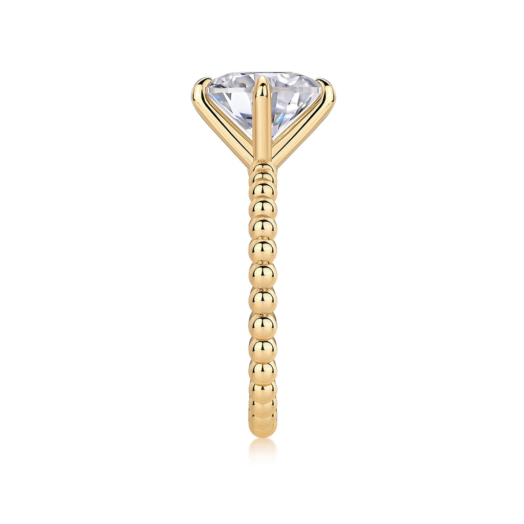 Forget-Me-Not" Luxury 3-Carat Moissanite Wedding Ring | Gold Plated S925 Silver